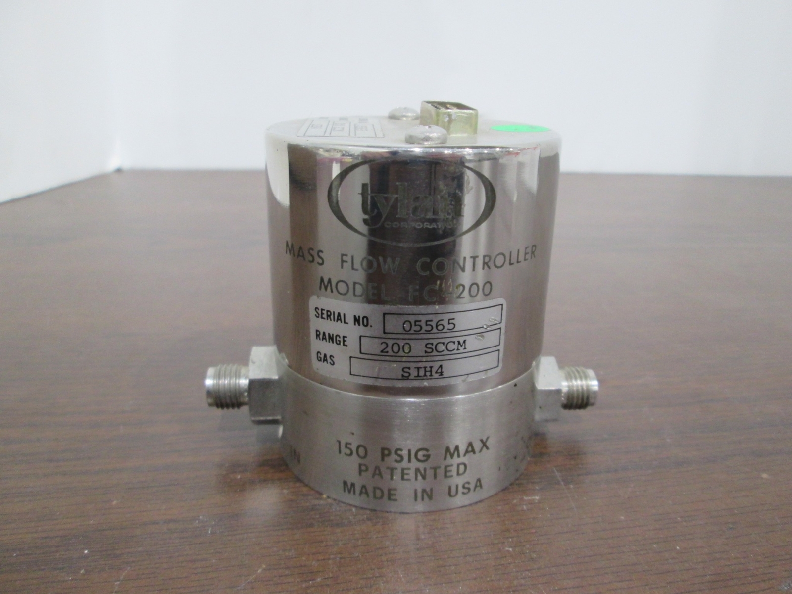 Tylan, Mass Flow Controller, FC-200, 200 SCCM, SIH4, Used