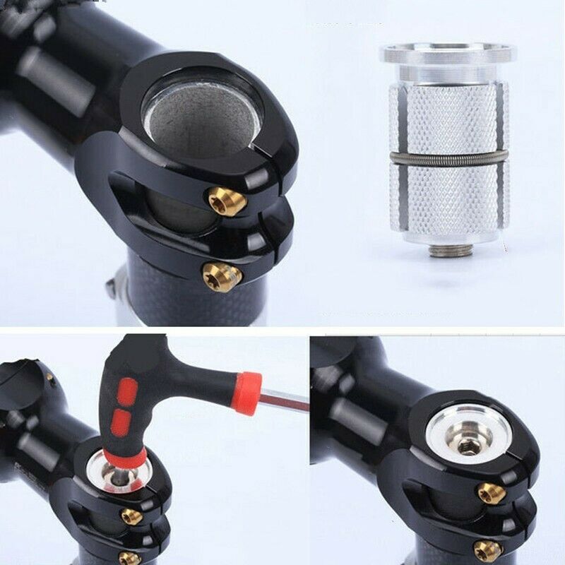 BMX Headset 1-1/8" Threadless Carbon/Aluminum DH Stem Expander Top Cap Fork Part