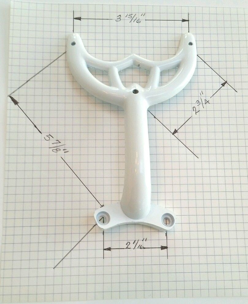 52" White Ceiling Fan Blade Arm Replacement Bracket Fits Hunter & Hampton Bay