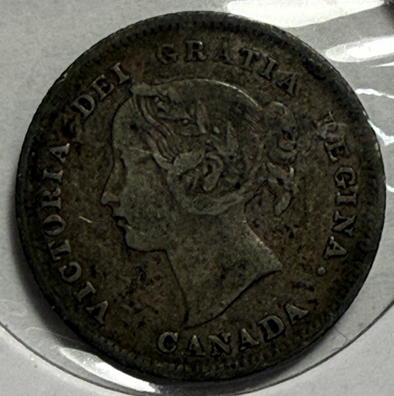 1899 Canada 5 Cents Silver - Free Shipping - (3-14)