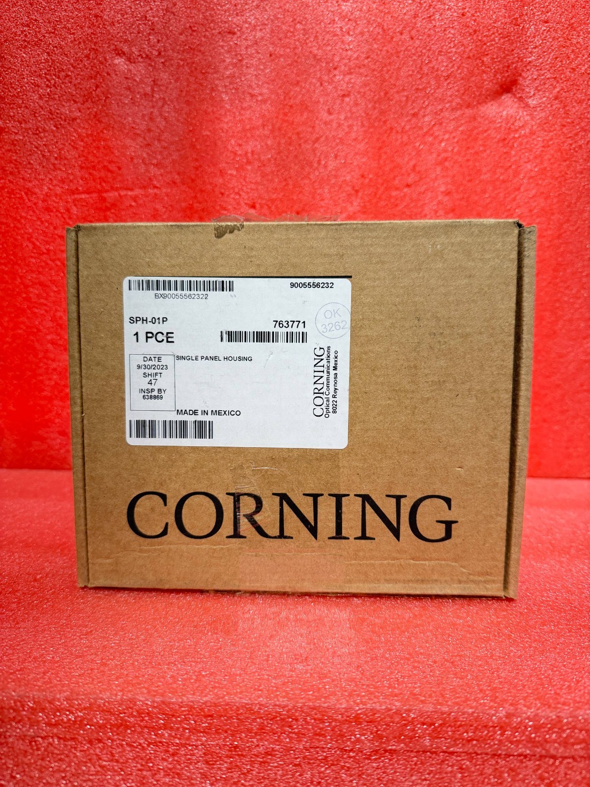 Corning Single-Panel Housing Wall-Mountable Black, for 1 CCH Panel SPH-01P