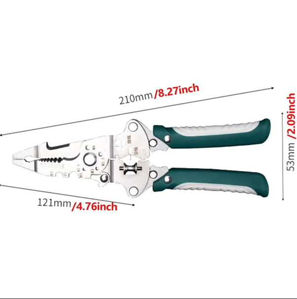 Multi-Function Wire Stripper Tester​​ 18 IN 1 Foldable Plier with Voltage Tester