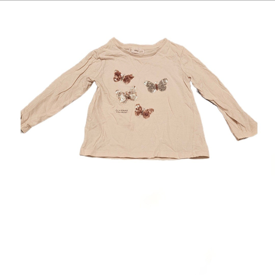Babies Butteryfly Top Off White Colour Size 9-12 Months Preloved Good Condition