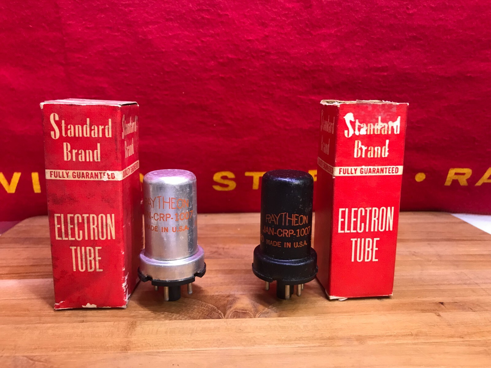 Raytheon JAN-CRP-1007 Vacuum Tube Silver or Black  Tube ( QTY 1 Tube )