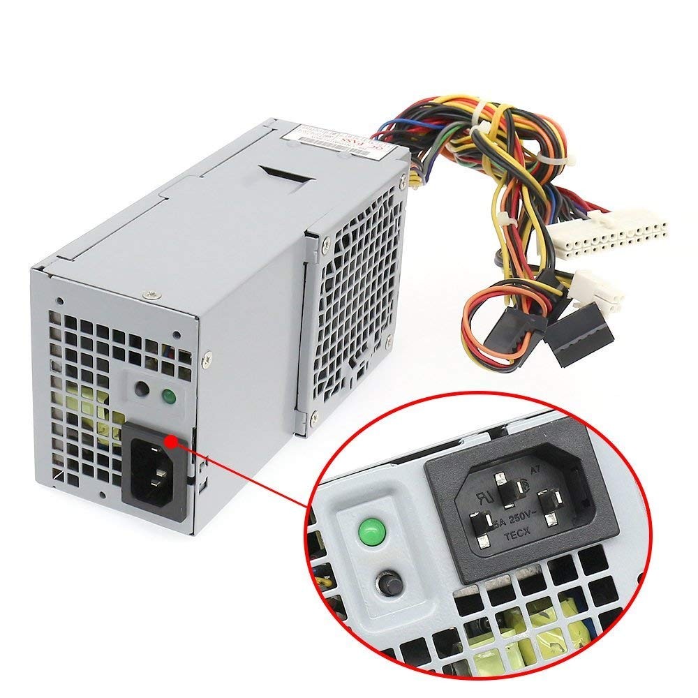 Compatible with DELL OPTIPLEX 390 790 960 990 3010 SFF Power Supply 2TXYM RV1C4