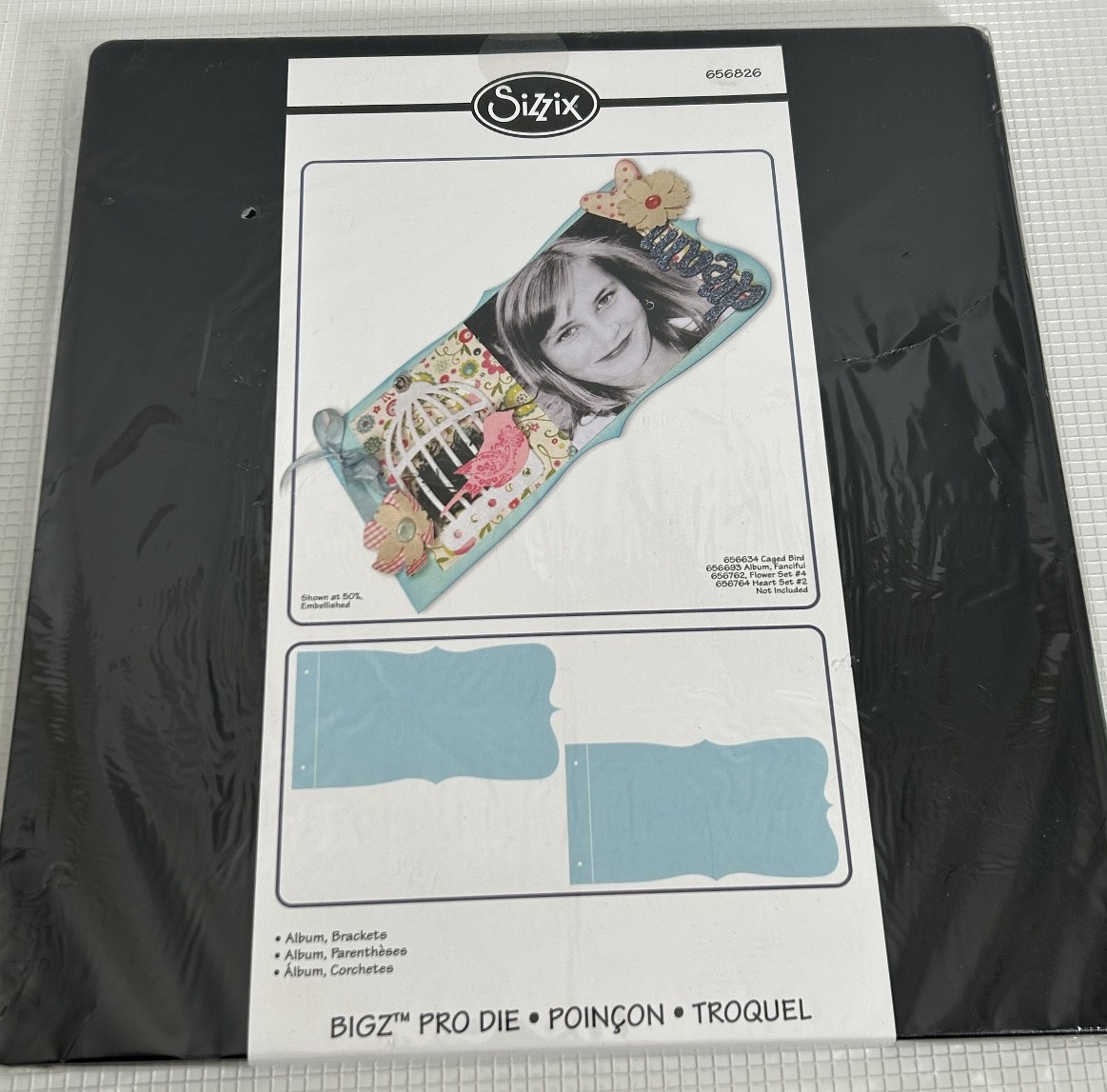 NEW RARE - Sizzix Bigz PRO - ALBUMS BRACKETS  656826 - RETIRED     - B41