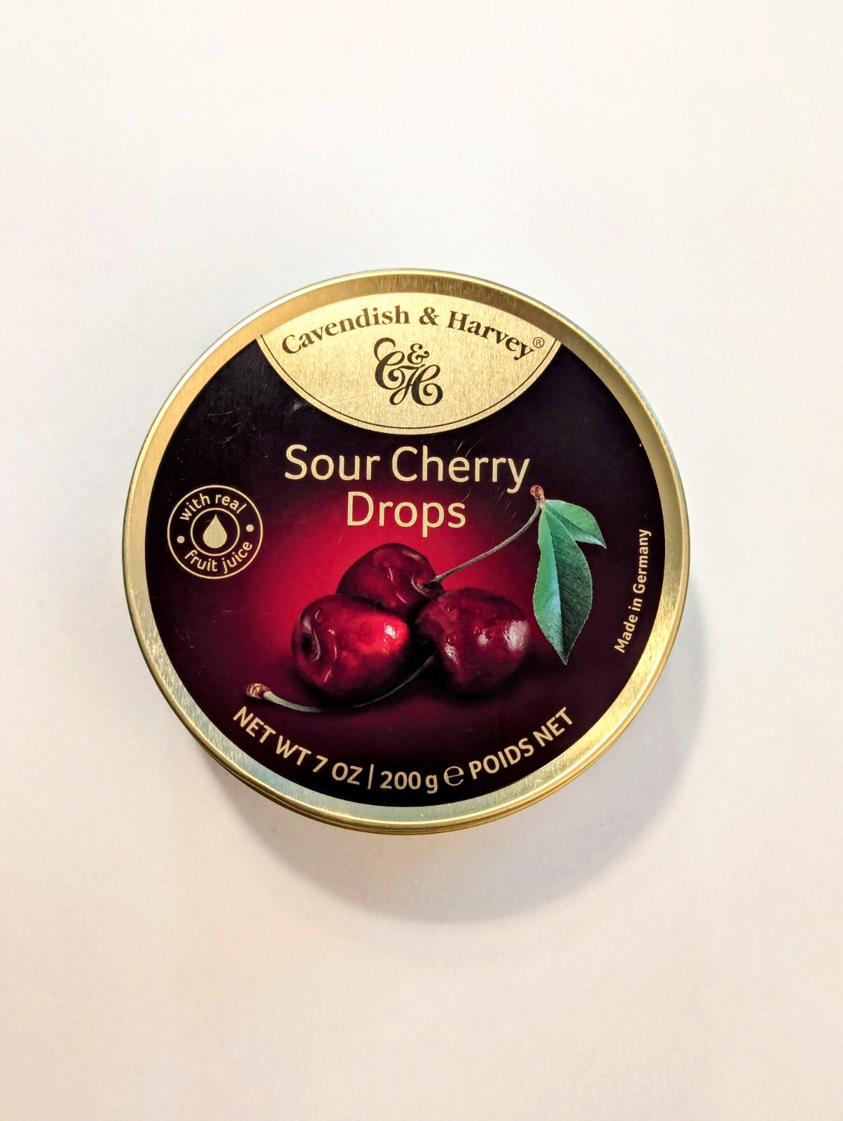 Cavendish & Harvey Hard Candy Drop Sour Cherry Wild Berry Tropical Fruit Mixed