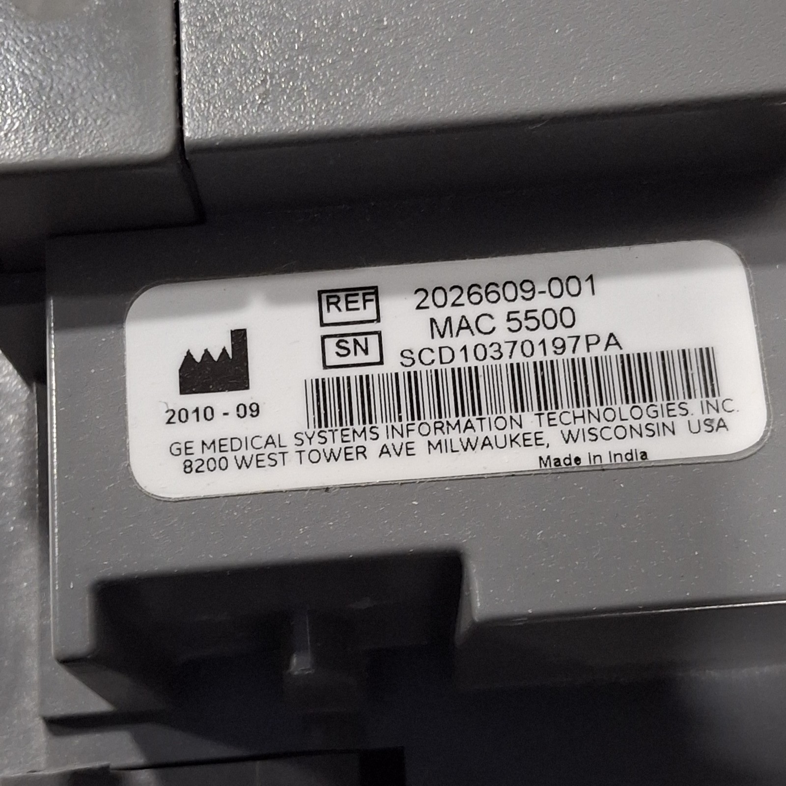 GE Healthcare MAC 5500 ECG without CAM Module