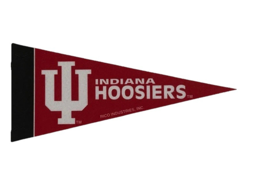 Indiana Hoosiers Mini Pennant 4”x9" Big Ten Big 10 Felt Flag Football Basketball