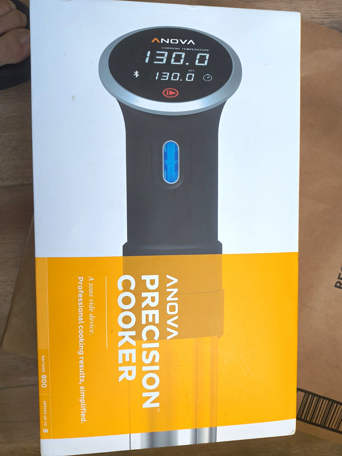 Anova Precision Cooker Sous Vide Cooker 800W Bluetooth 120V Black/Silver SS