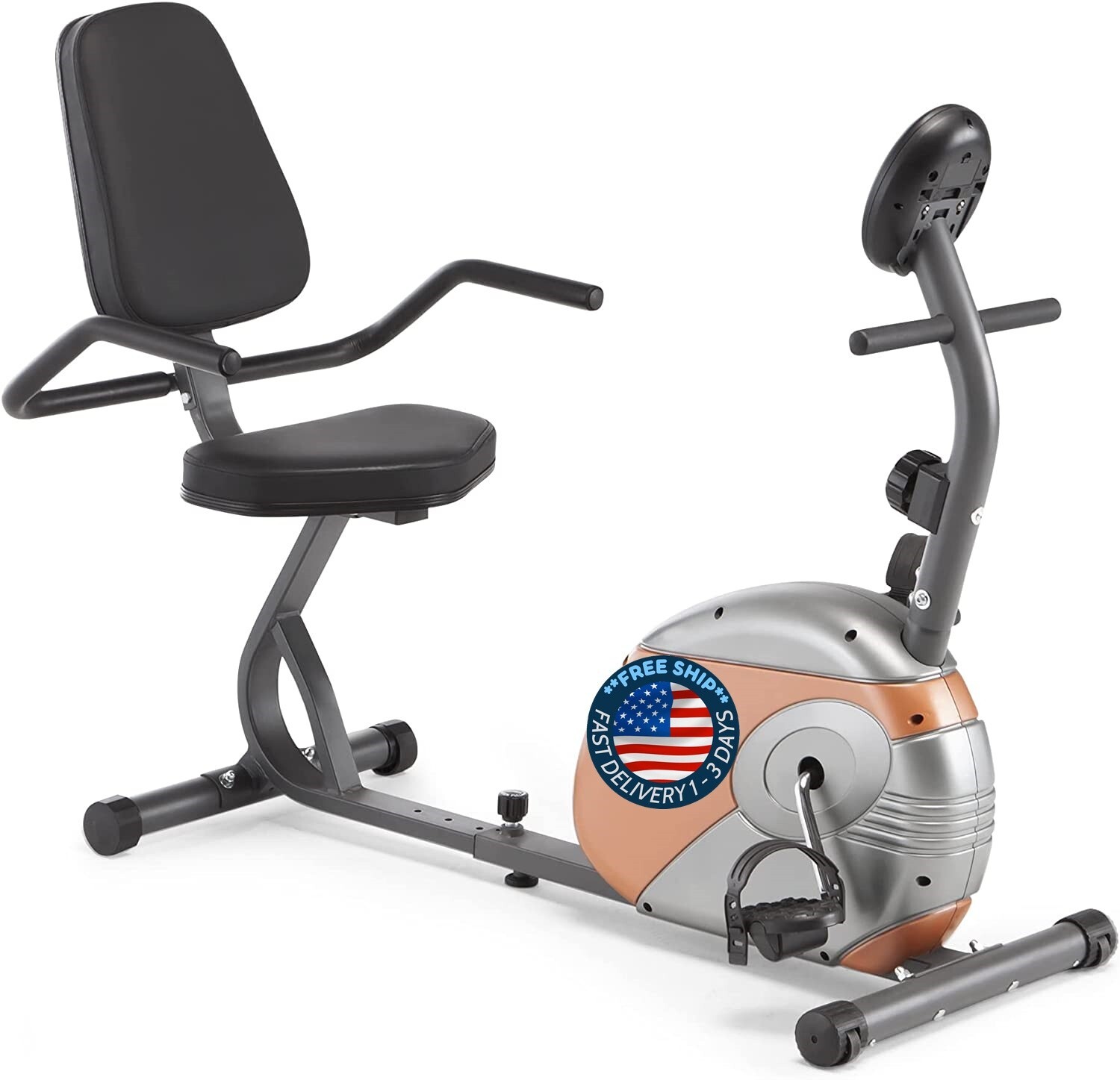 reclinado ejercicio bicicleta con 8 niveles de resistencia fitness para casa