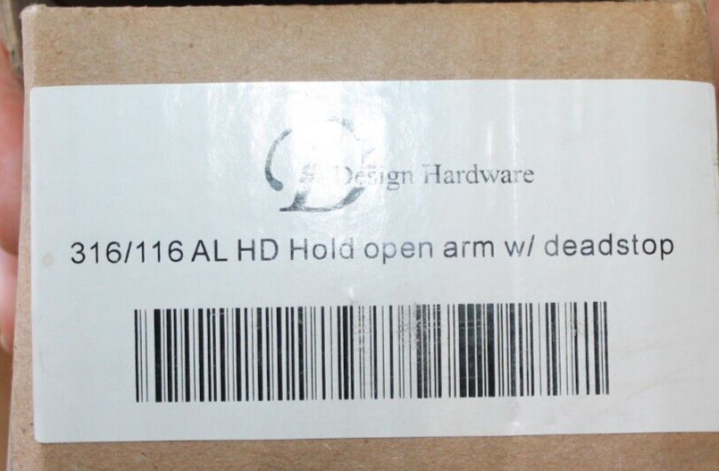 NEW NIB 316/116 AL Heavy Duty DOOR CLOSER ARM with Dead Stop