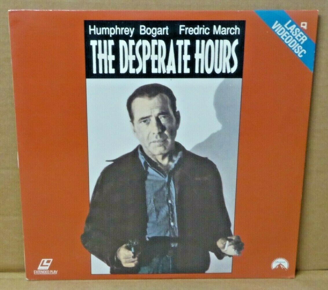 The Desperate Hours Humphrey Bogart Laser Disc excellent Fredric March extended