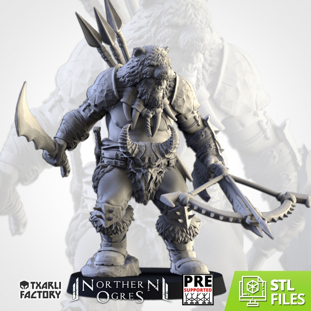Hunter Ogre, Txarli Factory, Ogre Fantasy Miniatures