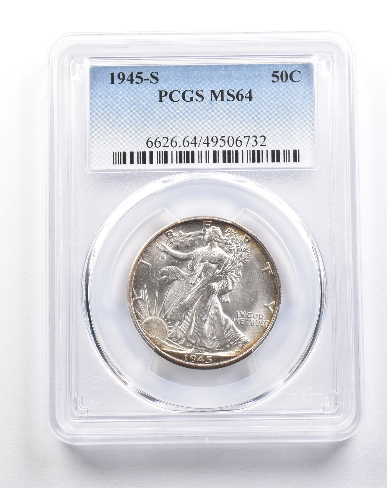 1945-S Walking Liberty Half Dollar MS64 PCGS *4983