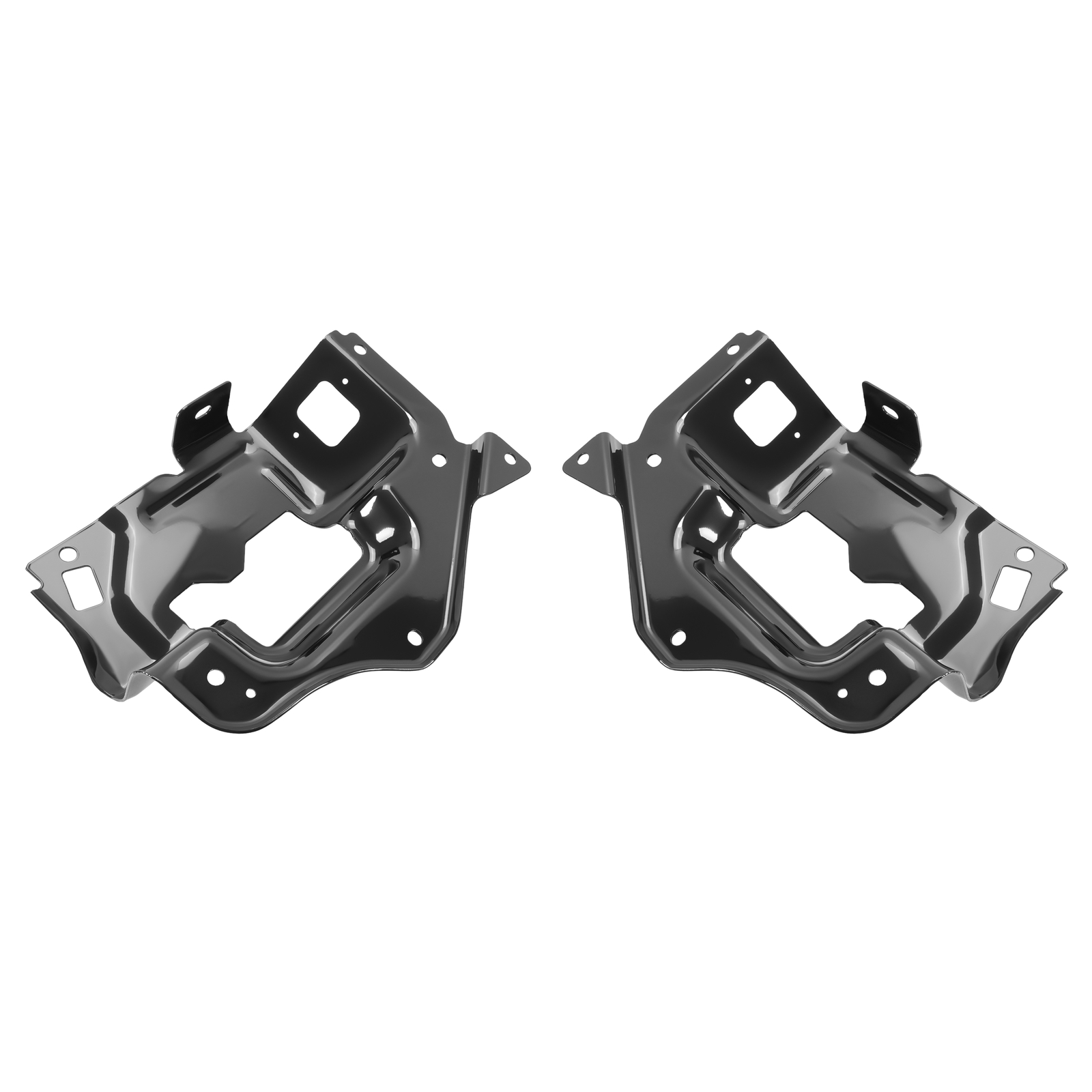 Left & Right Front Inner Bumper Bracket Support For Chevy Silverado 1500 2014-15