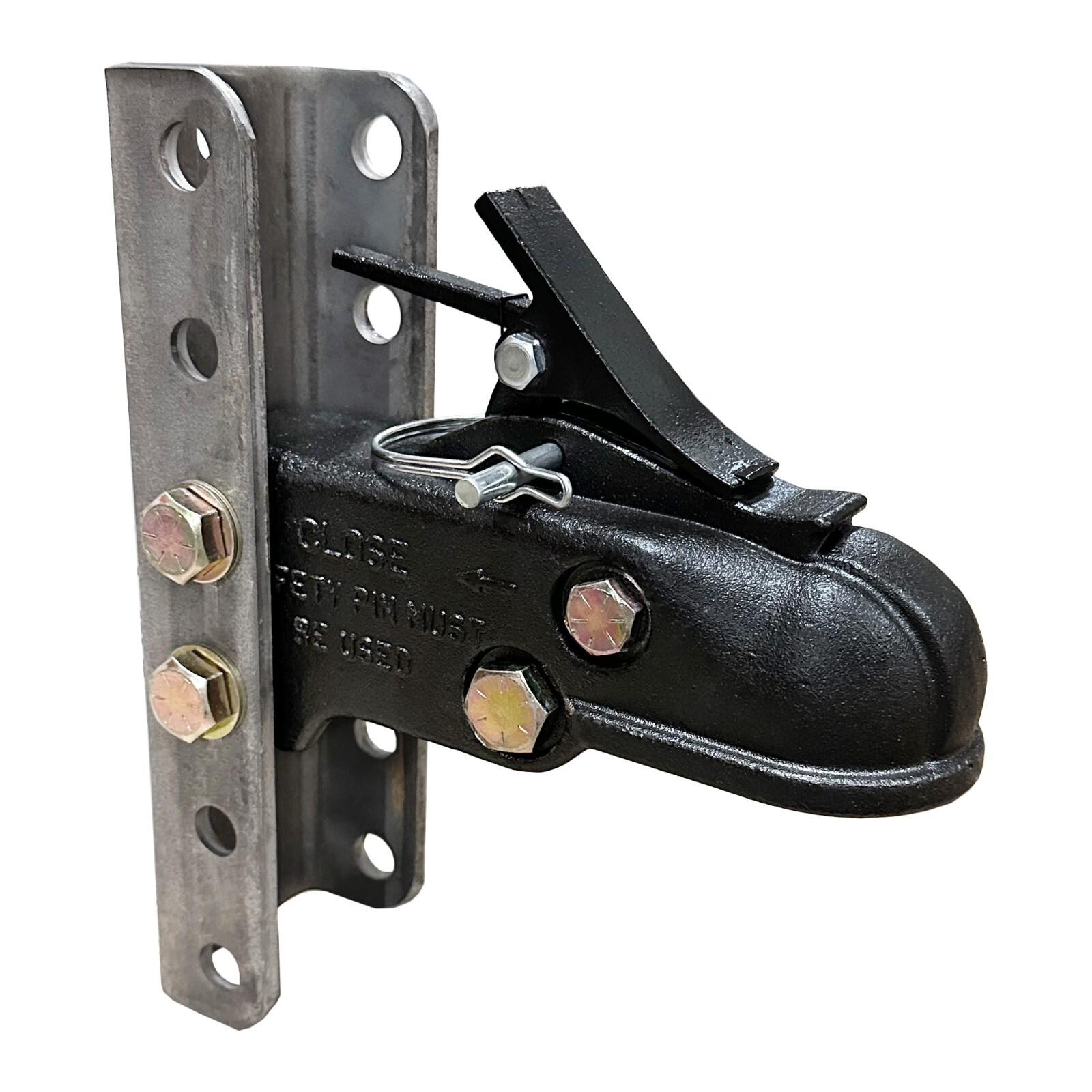 Adjustable Trailer Coupler with 5-Position Channel Bracket, 2-5/16" - 15,000 lbs