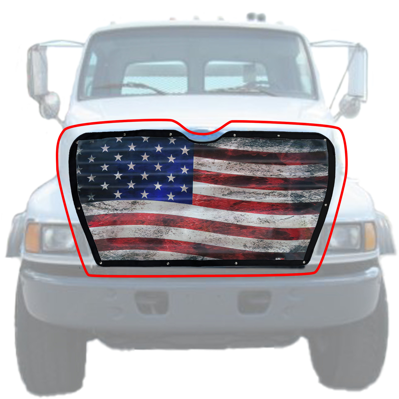 Premium USA Old Glory Bugscreen for Ford Sterling Louisville L-Line 1996-98 2119