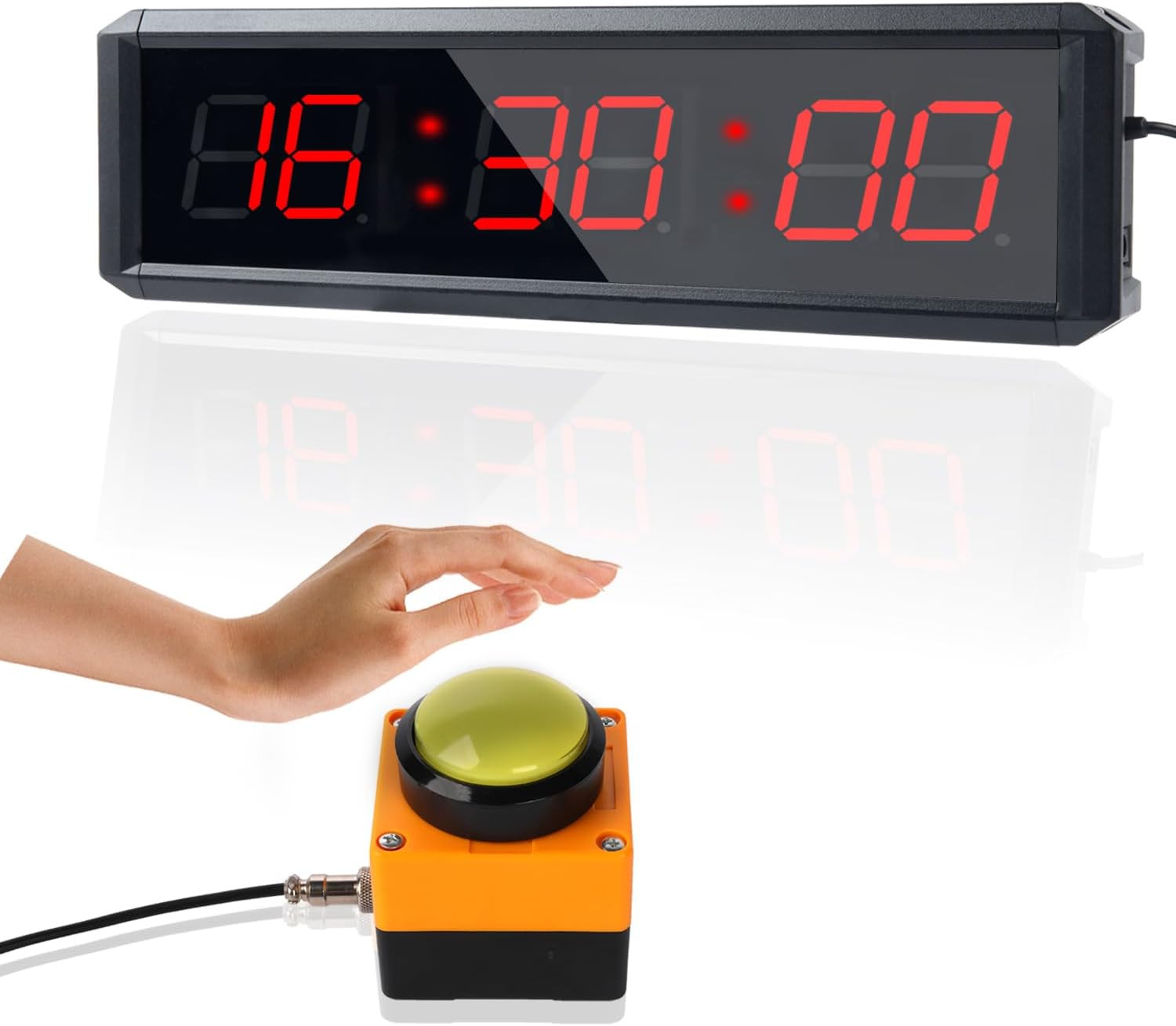 Fitness Timer with Stopwatch Button, Suitable for School/Exam/Home Exercise/G...