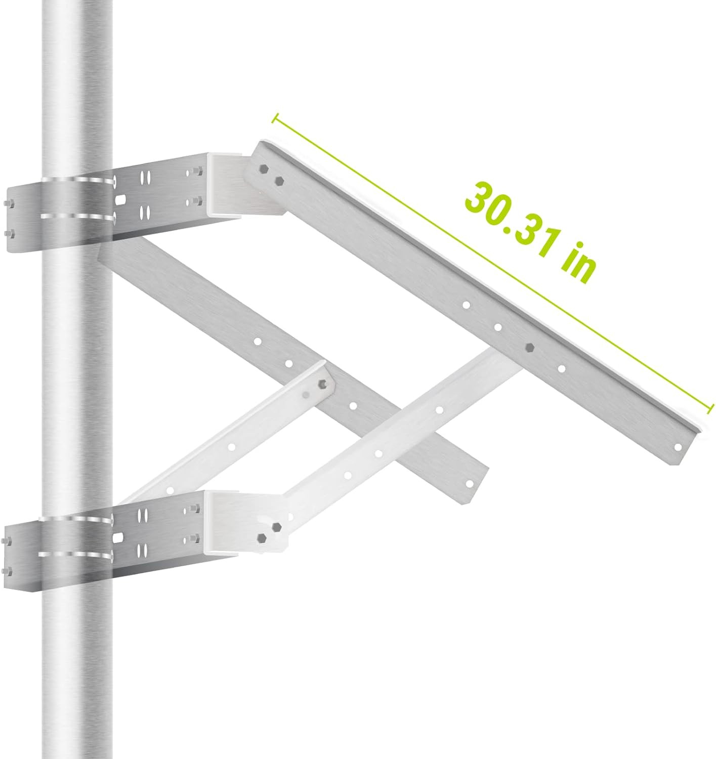 Solar Mounting Bracket Universal Double Arm for Pole/Wall Installation Designed