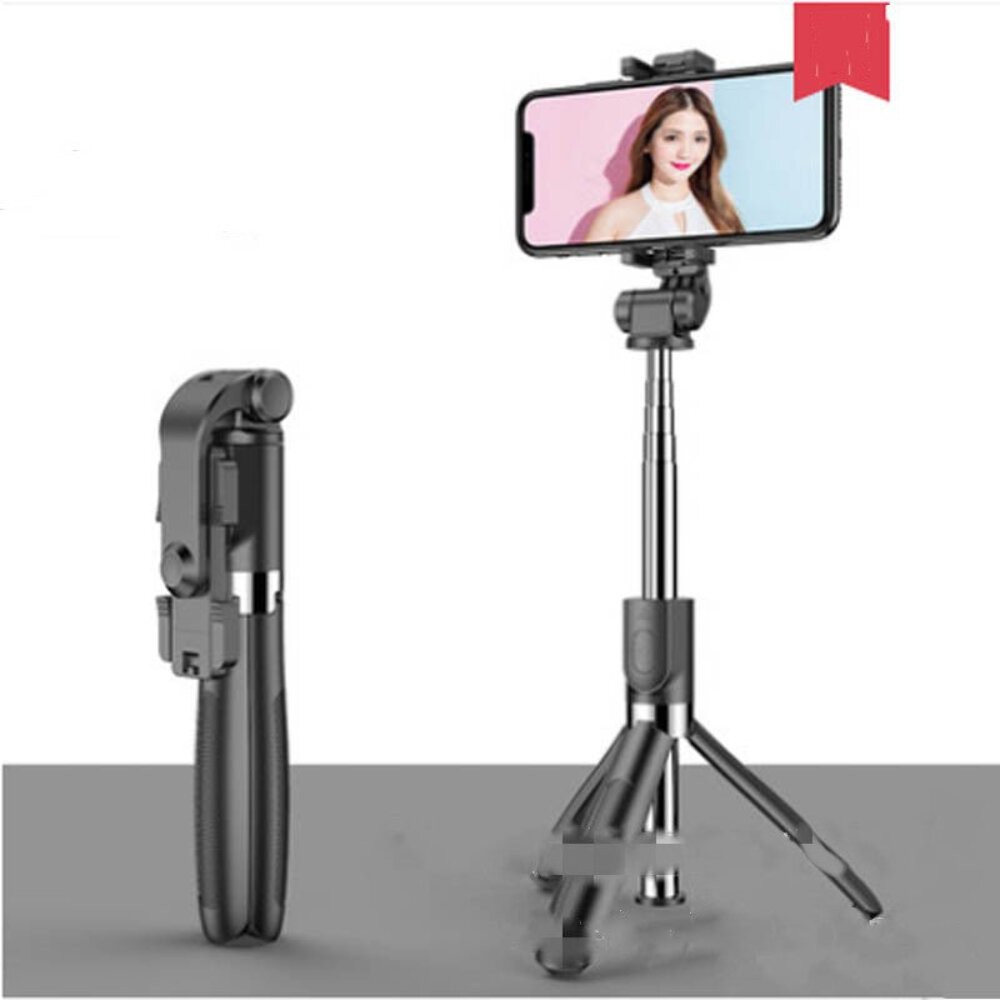 Compatible with Apple, Tripod Selfie Stick Mobile Universal Live Triangle Bracke