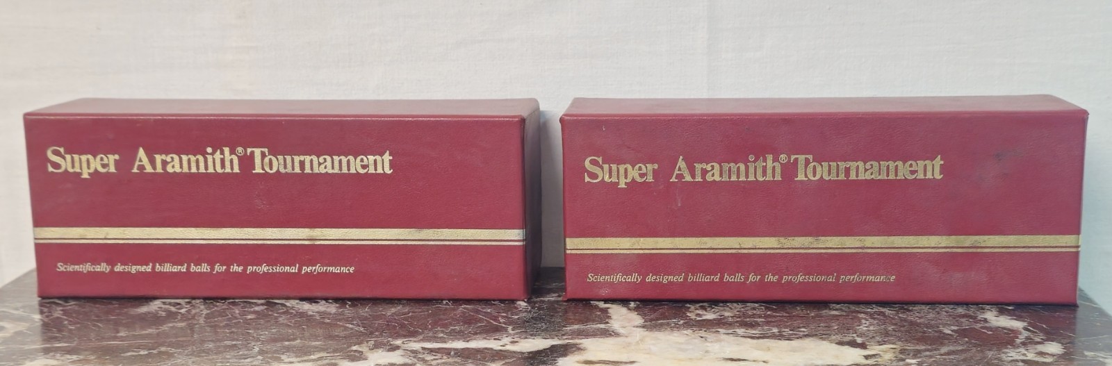 Pair of 2 Billiard Sets of 3 - Vintage Super Aramith Tournament