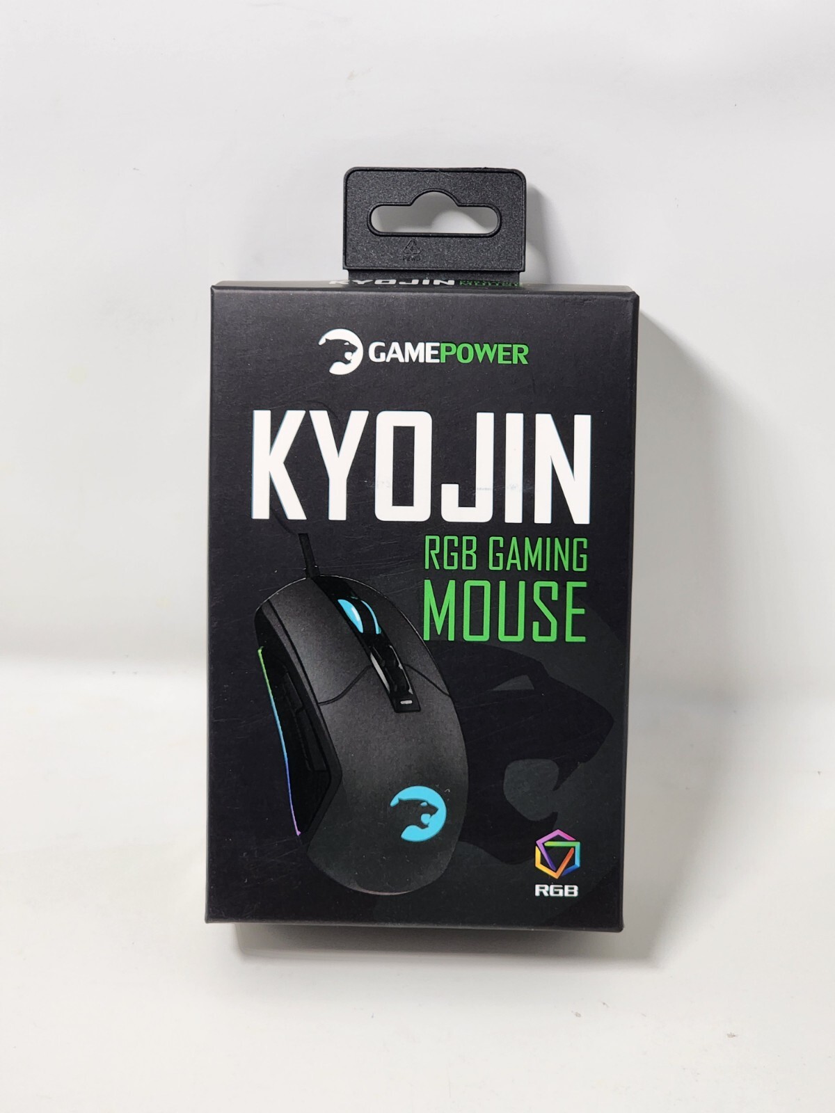 GAMEPOWER Kyojin RGB Wired Gaming Mouse 6400 DPI Optical Sensor New NIB Sealed