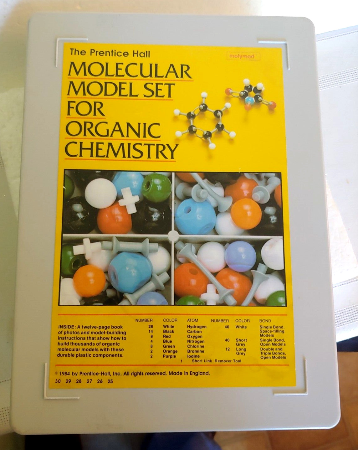 The Prentice Hall Molecular Model Set For Organic Chemistry, 1984, with Manual