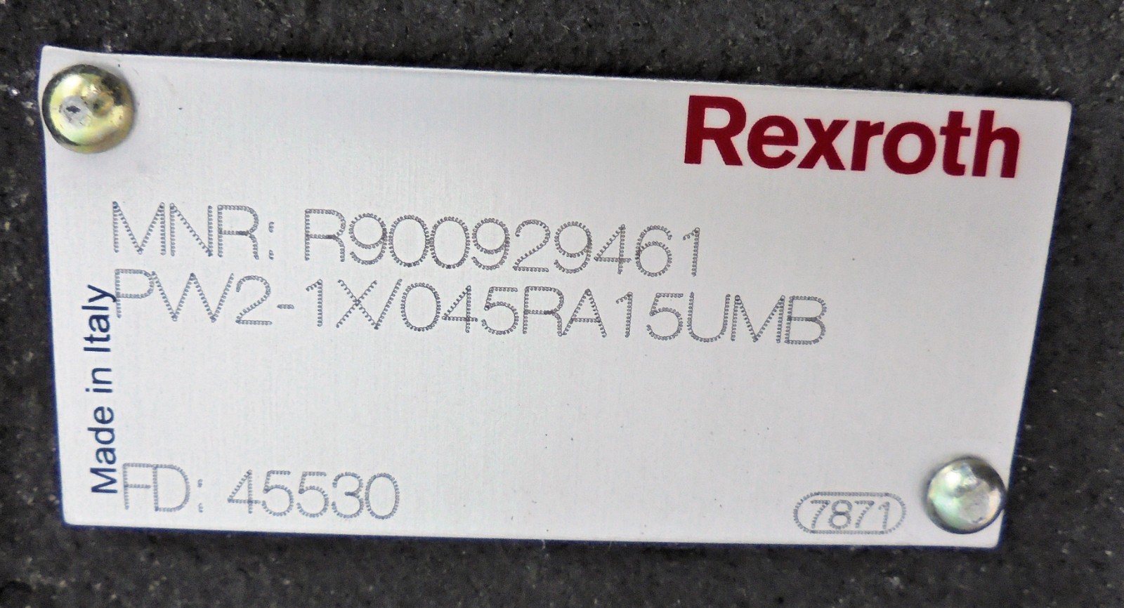REXROTH R900929461 VANE PUMP PVV2-1X/045RA15UMB