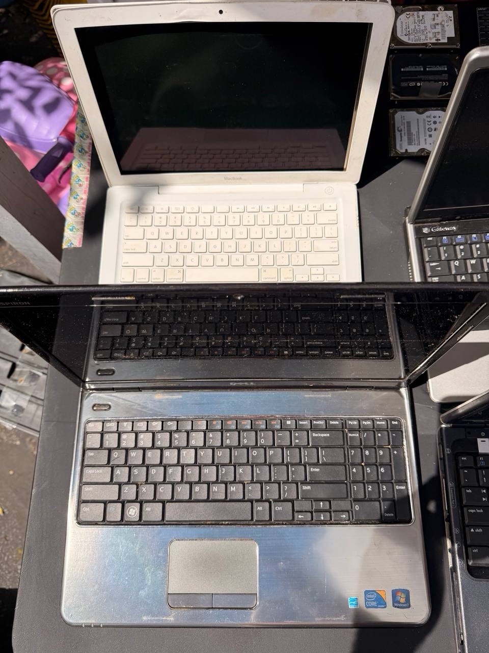 Vintage Laptop & Computer Parts Lot + HDD/RAM – Untested