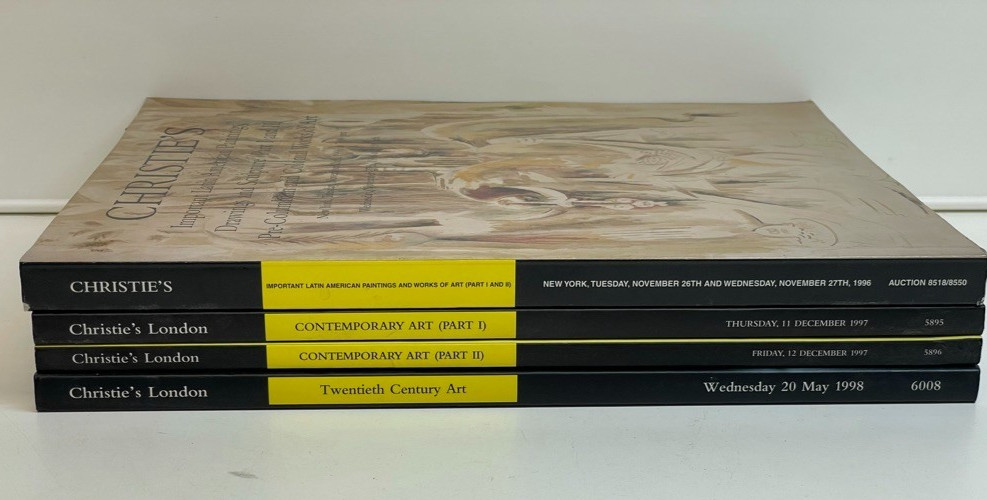 Christie’s Auction Catalogs Lot of 4 Oversize 1996-1998 Contemporary & Latin Am