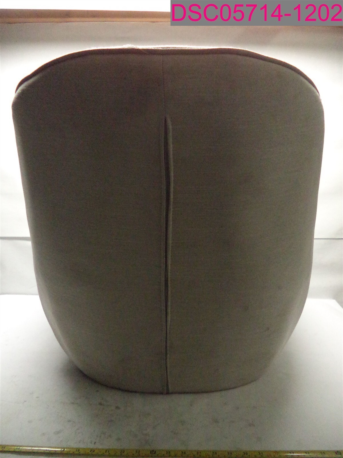 Small Stains-No Legs-Modern Fabric Arm Chair Beige 25"T x 28.5"W x 34"W