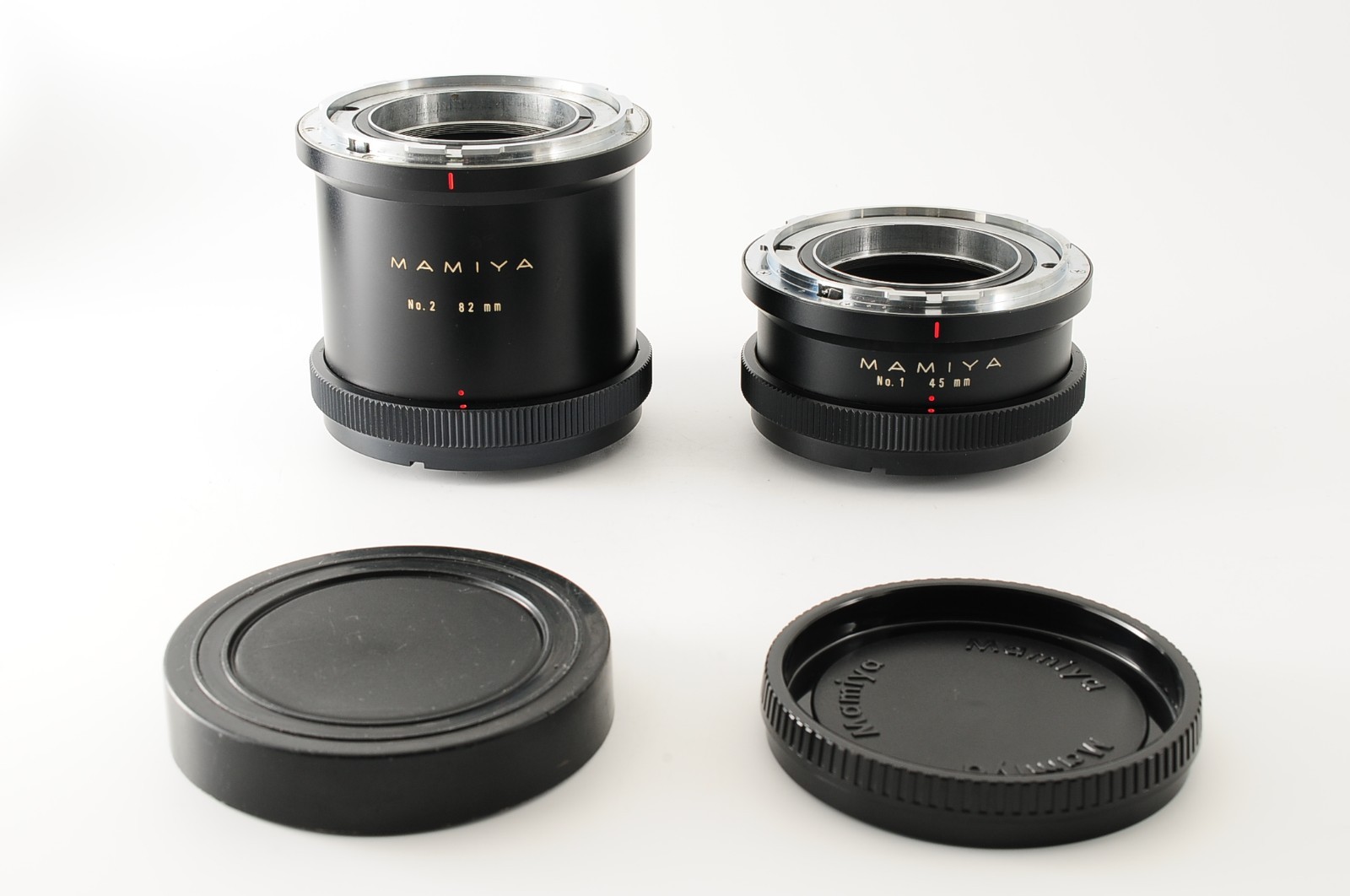 [Near MINT] Mamiya RB67 Extension Tube Ring No.1 45mm No.2 82mm Set JAPAN #380