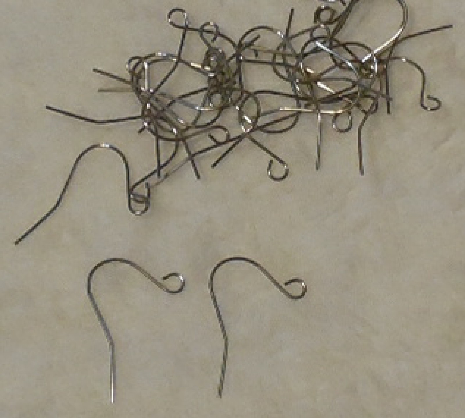 500 pcs Ear Wire Stainless Steel 3/4" Basic Fish Hook with Loop Earrings Dangle