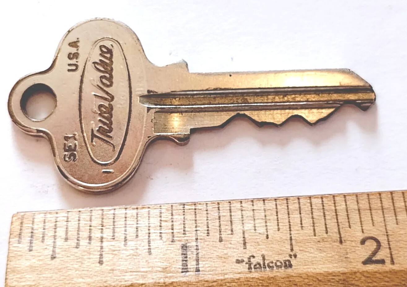 Vintage True Value SE1 I Key Appx 2" Replacement Locks