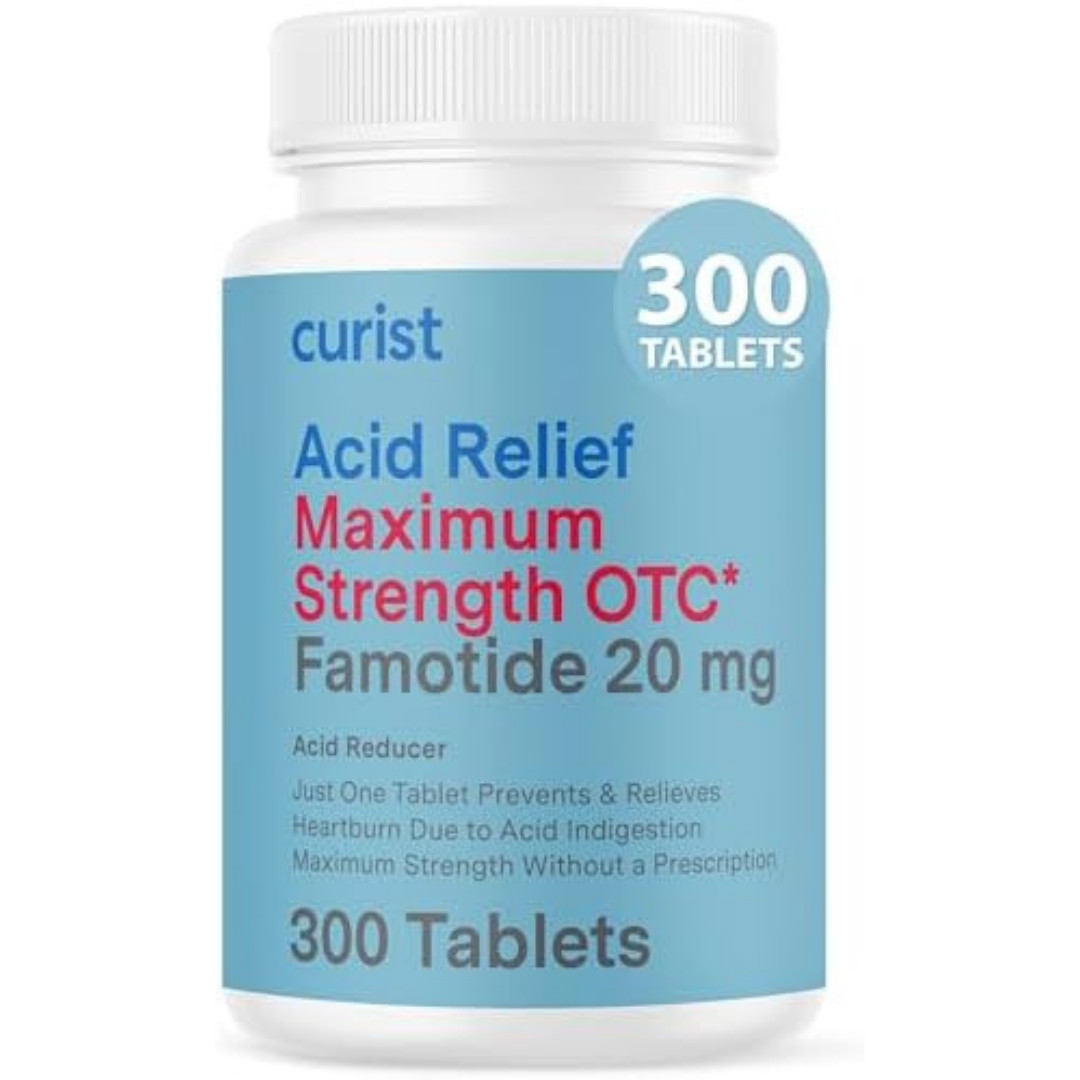 Famotidine 20Mg Bulk Pack (300 Count Tablets) Acid Reflux Medicine for Heartburn