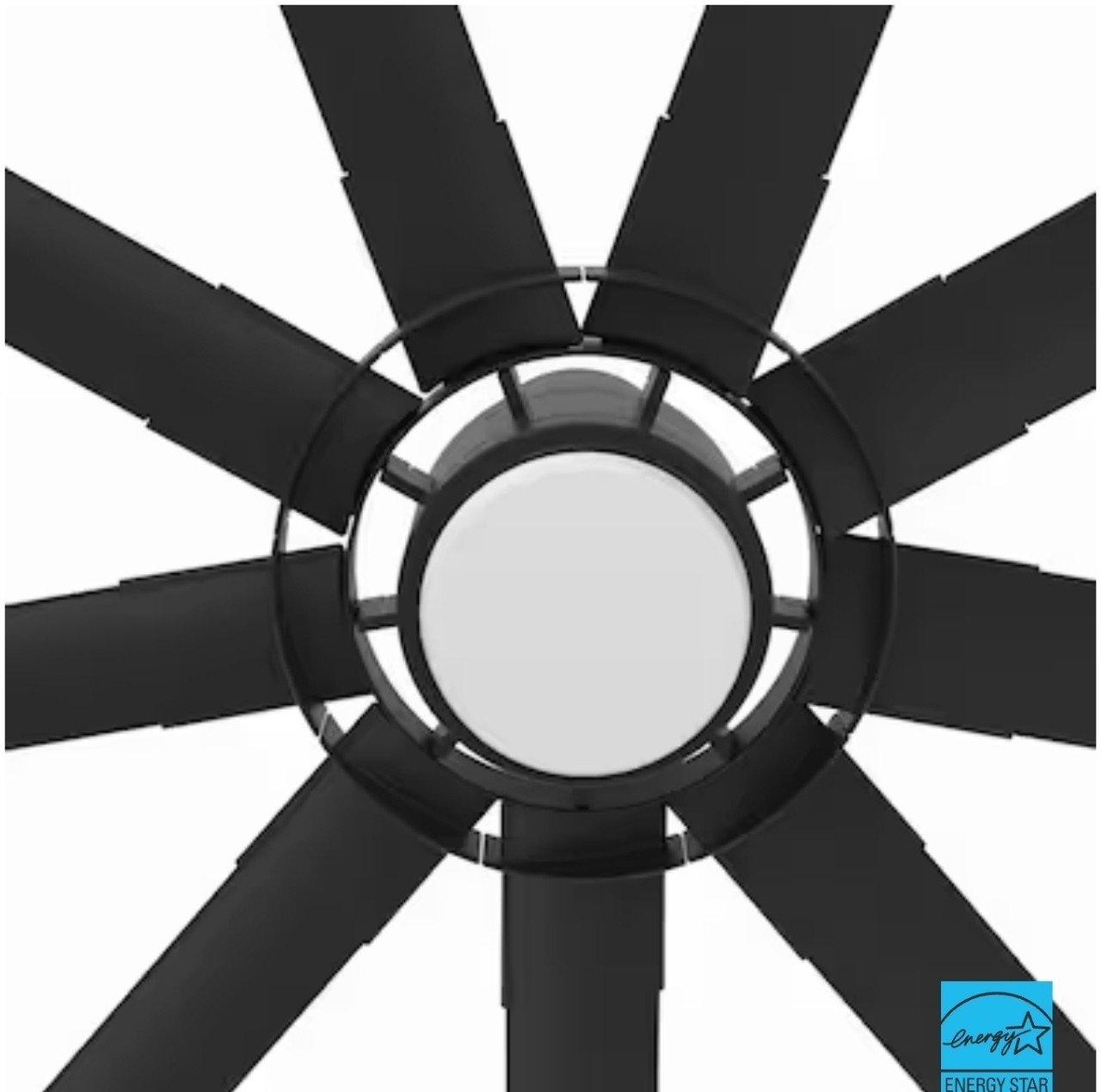 Fanimation Slinger v2 72-in Ceiling Fan with LED Light and Remote Control -Black