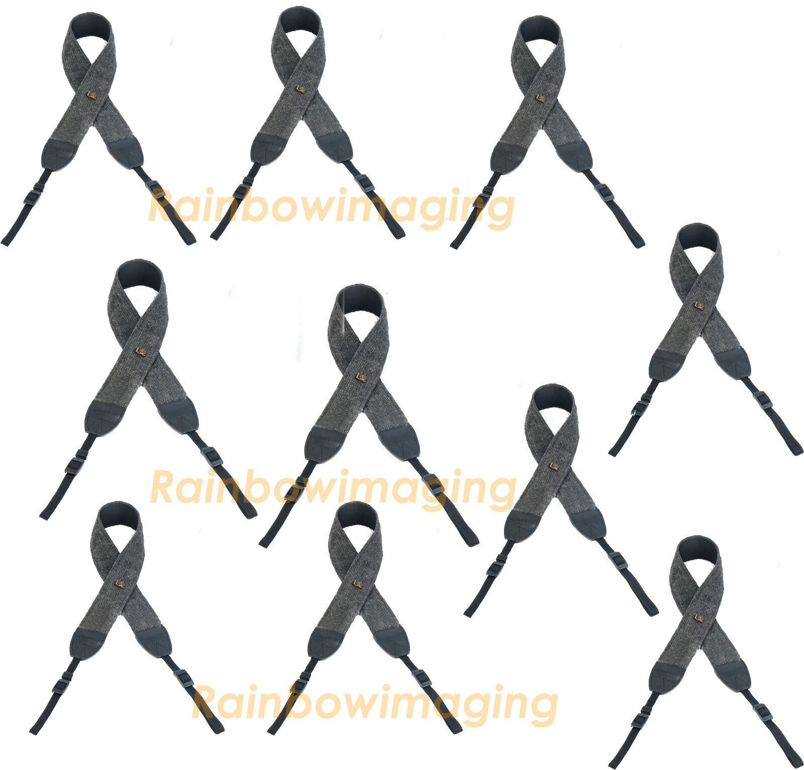 (10 Pcs) Vintage Black Weave Camera Shoulder Neck Strap Canon 1300D 1200D 1000D