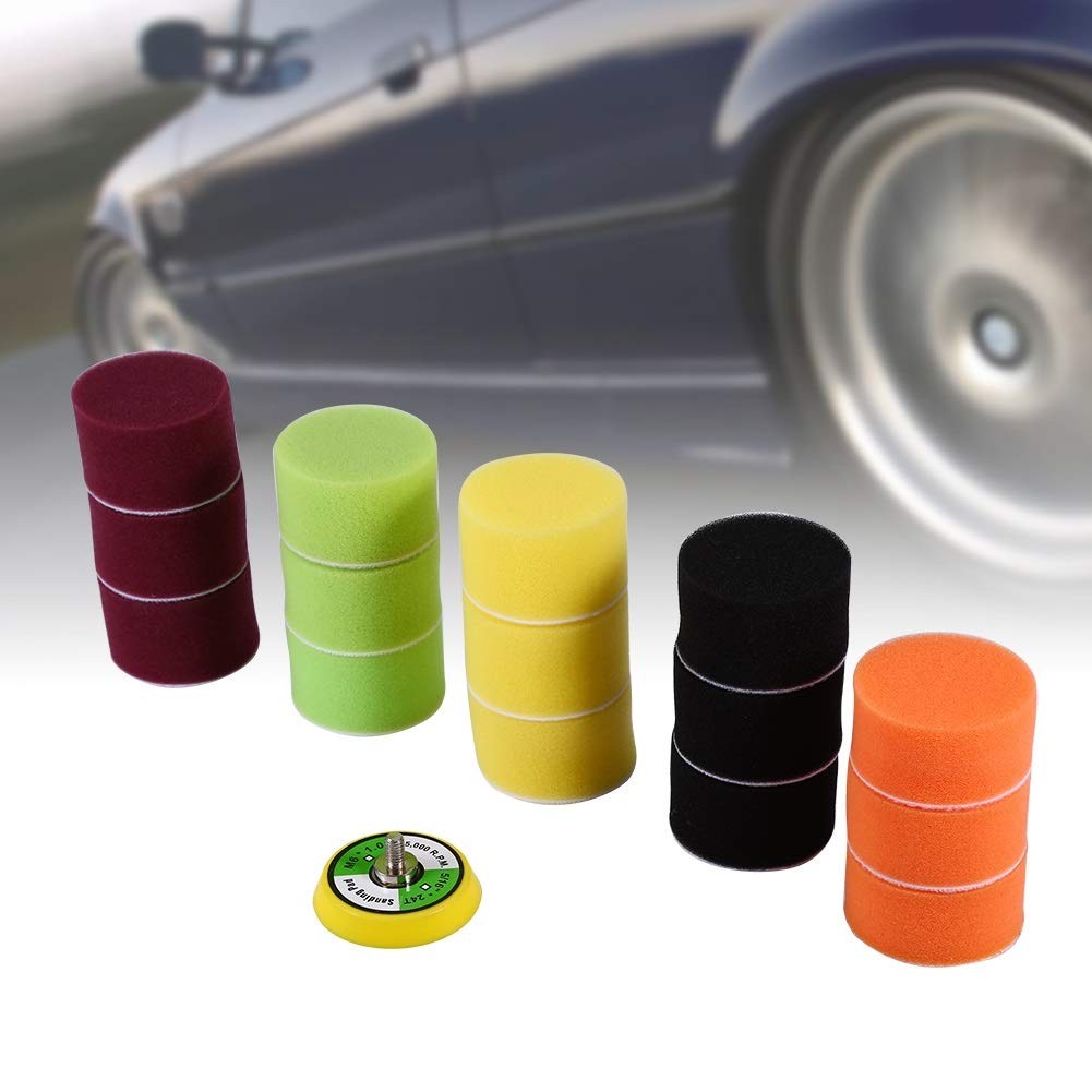 Buffing Polishing Pad 16 PCS 2 inch Sponge Car Foam Drill Buffer Attachment