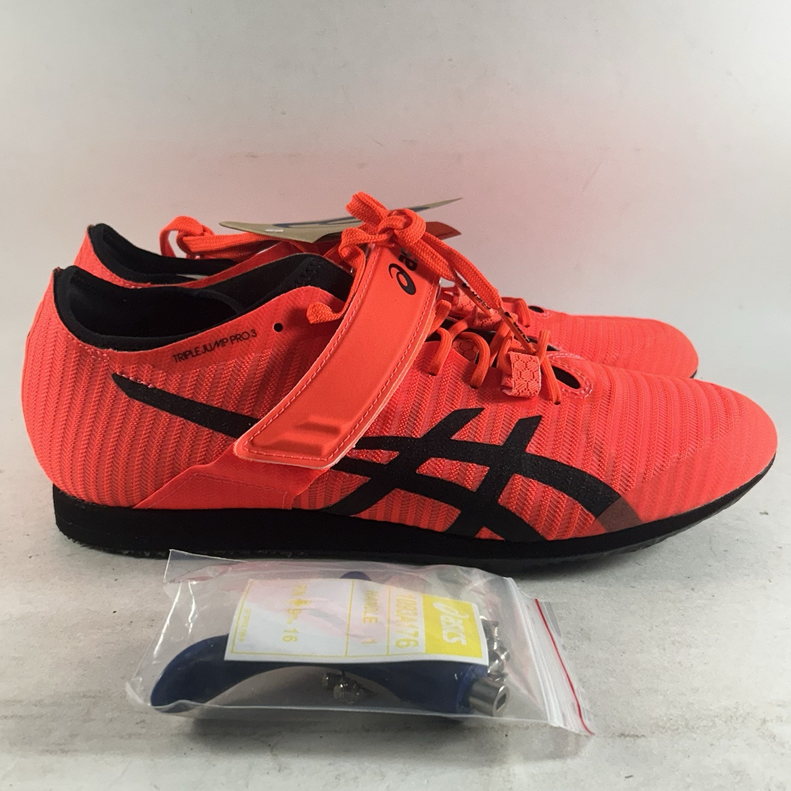 ASICS Triple Jump Pro 3 Mens Track And Field Shoes Cleats Sunrise Red Size 10.5