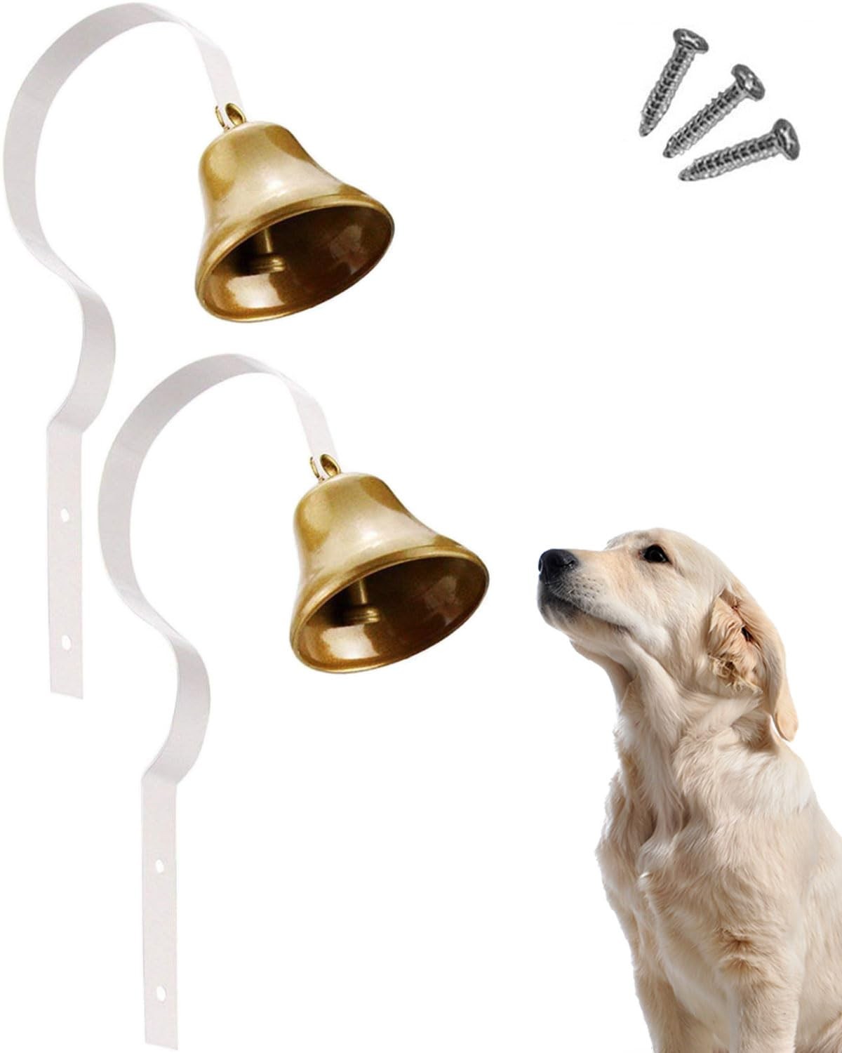 Dog Doorbell,Fixed Metal Dog Doorbell,Dog Bell for Door Potty Training,Bell f...