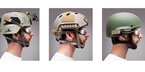 DLP Tactical Bungee Goggle Strap Kit for ACH / MICH / OPS-Core Combat Helmet