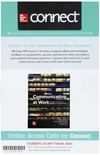 Connect Access Card - Misc. Supplies, by Adler Ronald; Elmhorst - Very Good p