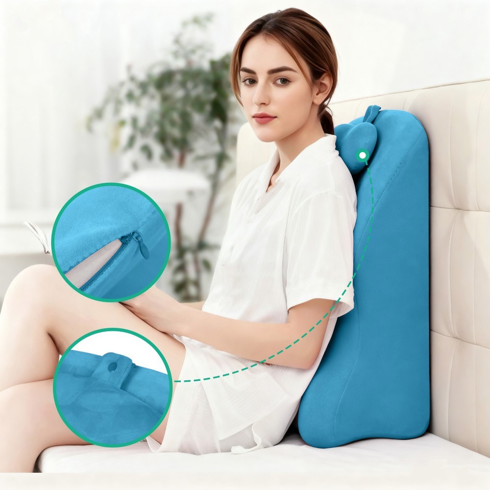 Ergonomic Spinal Posture Support & Multi-Functional Bed Pillow