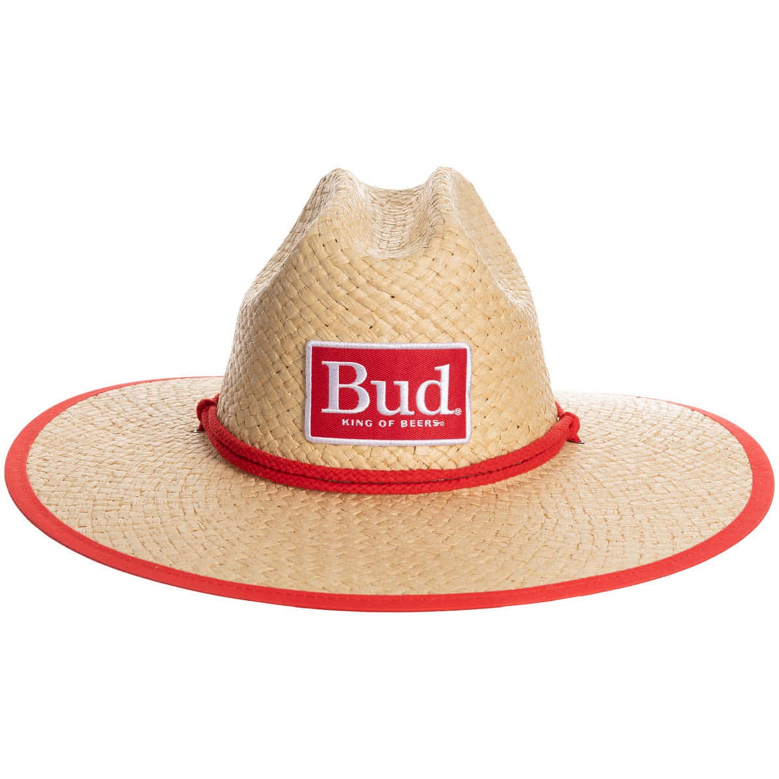Budweiser Big Red BUD Patch Lifeguard Hat Beige