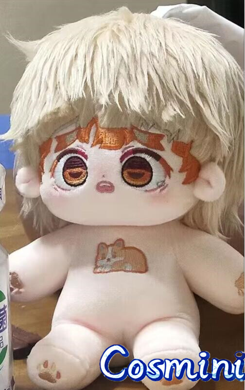 Demon Slayer Agatsuma Zenitsu 20cm Plush Doll Dress up Stuffed Toy Gift Anime