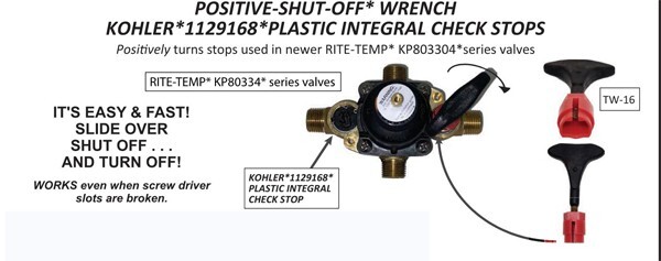Kohler Rite-Temp Stop Wrench
