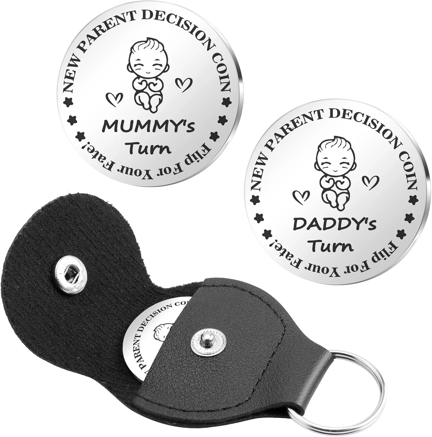 Humorous Decision Coin - Unique Gift for New Parents