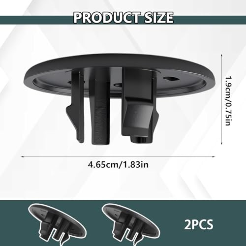 2PCS Car Armrest Cover,Universal Armrest Cap Replacement for Chevy Tahoe, Black