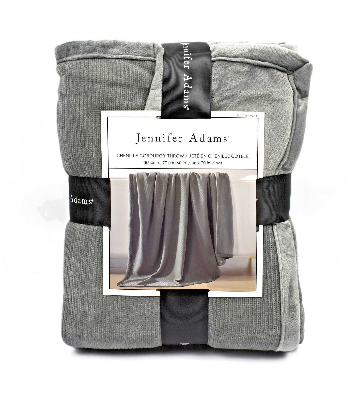 Jennifer Adams Chenille Corduroy Throw 152 cm x 177 cm (60in. x 70in.)